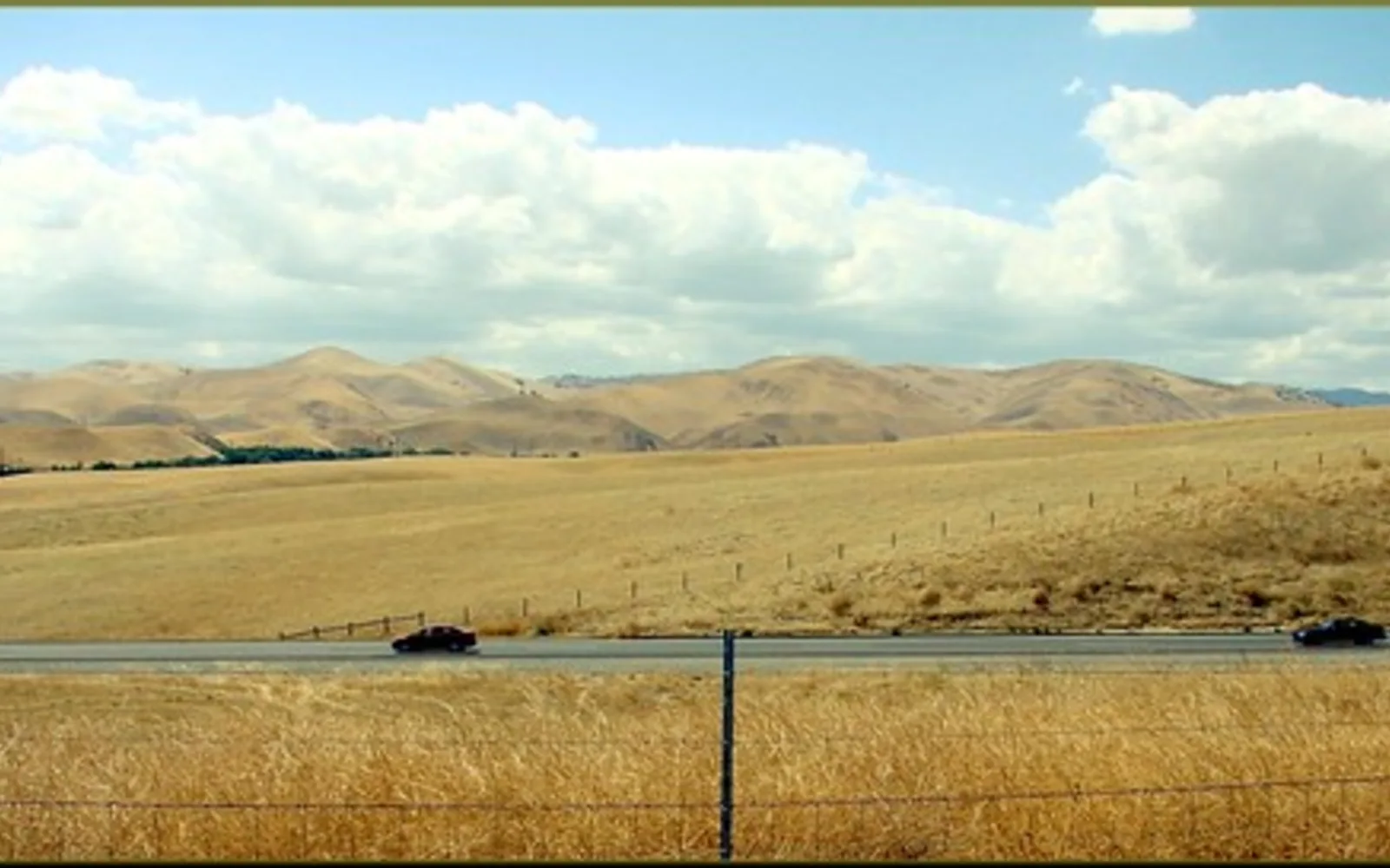 Sacramento Valley agricultural landscape with harvested hay fields